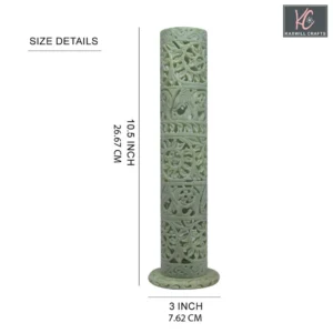 Incense Holder Marble | Candle Stick Burner | Handmade Insence Tower For Meditation And Yoga.(10 inches).